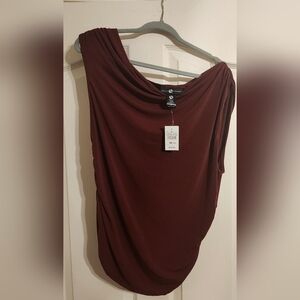 Ashley Stewart Ruched Off The Shoulder Top